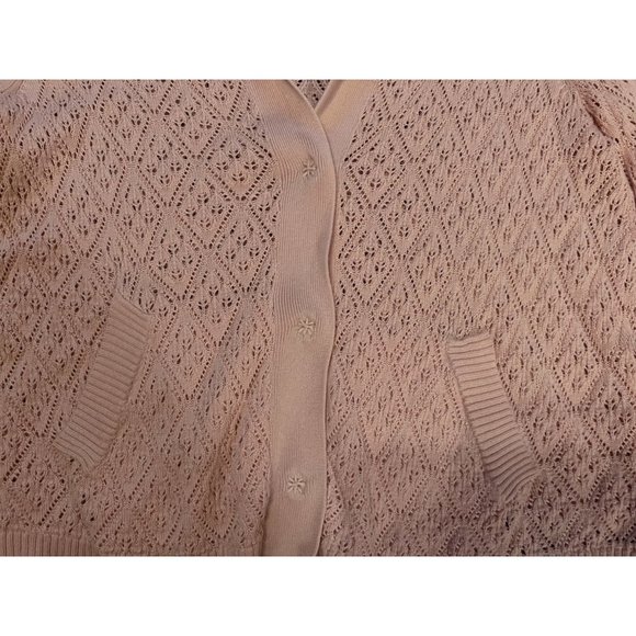 Cabo women’s pink snap front lightweight cardigan size small - Picture 5 of 8